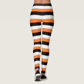 Leggings Orange, Noir, Blancs (Dos)