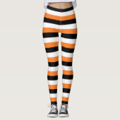 Leggings Orange, Noir, Blancs (Devant)