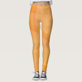 Leggings Orange or Abstrait Floral (Devant)