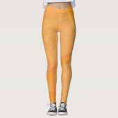 Leggings Orange or Abstrait Floral (Devant)