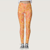 Leggings Orange Paisley (Devant)