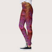 Leggings ~orange purple zany ~ Original (Gauche)