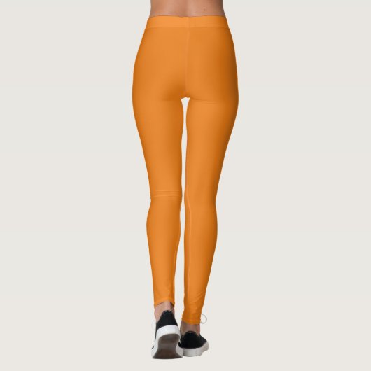 Leggings Orange simple solide (Dos)