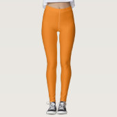 Leggings Orange simple solide (Devant)