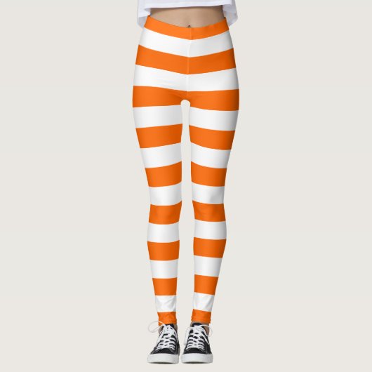 Leggings Orange Stripes (Devant)