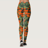 Leggings Orange, vert, camouflage noir Camo (Dos)