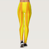 Leggings orange yellow sport women (Dos)