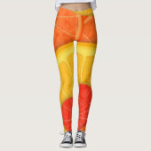 Leggings Orange | Zazzle_Growshop. (Devant)