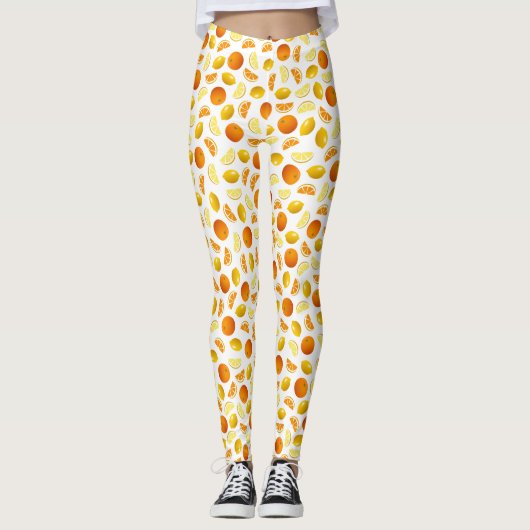 Leggings Oranges et citrons (Devant)