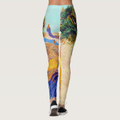 Leggings Oranges et citrons avec gants bleus, Van Gogh (Dos)