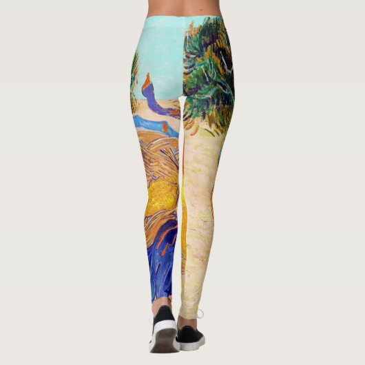 Leggings Oranges et citrons avec gants bleus, Van Gogh (Dos)