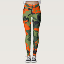 Leggings Oranje Camouflage voor jagers