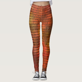 Leggings Oranje drakenschalen