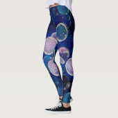 Leggings Orbes cosmiques bleues (Gauche)