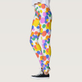 Leggings Orbite joueuse : Cercles Abstraits (Gauche)