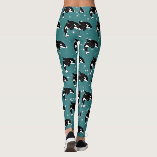 Leggings Orca Killer Whale  (Dos)