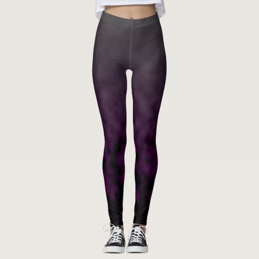 Leggings Orchidée fumeuse (Devant)