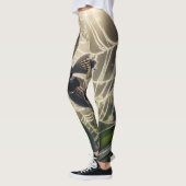 Leggings Orchidée noire Spiderweb Floral (Gauche)