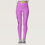 Leggings Orchidée personnalisée XS (0-2) à XL (16) (Devant)