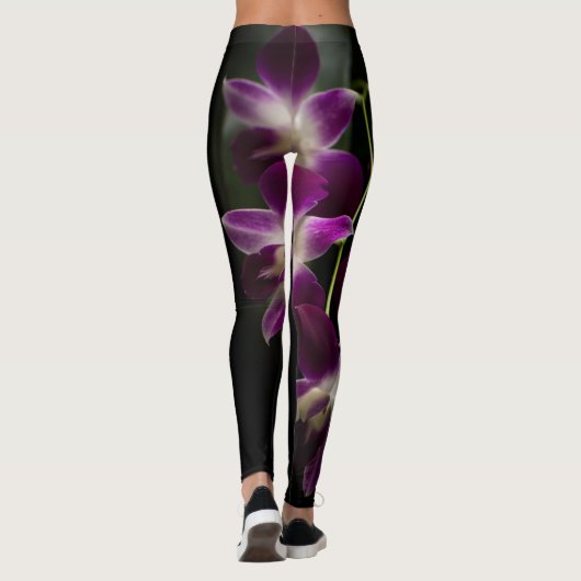 Leggings Orchidée violette (Dos)