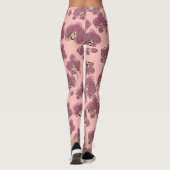 Leggings Orchidées phalaenopsis fleurs p (Dos)