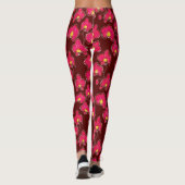 Leggings Orchidées phalaenopsis fleurs p (Dos)