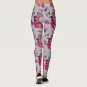 Leggings Orchidées roses en fleur (Dos)