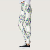 Leggings Organic Floral Mandalas Seamless Pattern (Gauche)