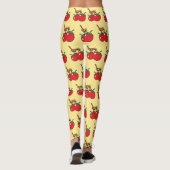 Leggings Organic lover Sparrow Eating Red Tomato (Dos)