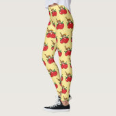 Leggings Organic lover Sparrow Eating Red Tomato (Gauche)
