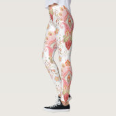 Leggings Oriental Flair : Damask Peacock Paisley (Gauche)