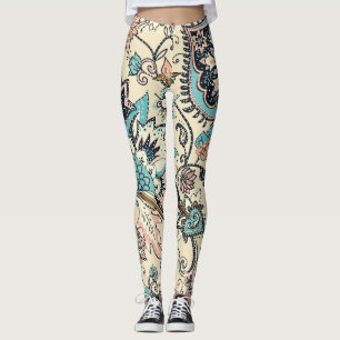 Leggings Oriental Paisley : Elégance Textile Stylisée.