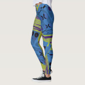 Leggings Origami Chintz (L) Blue Indigo Olive Black (Gauche)