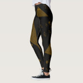 Leggings Origami Chintz (L) Café noir (Gauche)