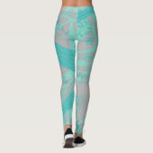 Leggings Origami Chintz (L) Dusty Blue Grey (Dos)