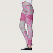 Leggings Origami Chintz (L) Dusty Rose Grey (Gauche)