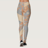 Leggings Origami Chintz (L) Gris orange brûlé (Dos)