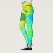 Leggings Origami Chintz (L) Jaune Vert Bleu Grad (Gauche)