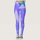 Leggings Origami Chintz (L) Lavande Menthe blanche (Devant)