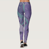 Leggings Origami Chintz (L) Lavender Grey Turquoise (Dos)