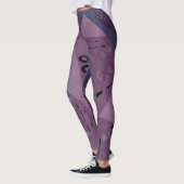 Leggings Origami Chintz (L) Mauve Grey Turquoise (Gauche)