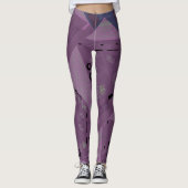 Leggings Origami Chintz (L) Mauve Grey Turquoise (Devant)