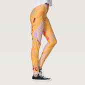 Leggings Origami Chintz (L) Orange Lilac Fuchsia (Droite)