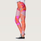 Leggings Origami Chintz (L) Orange Lilac Magenta 2 (Gauche)