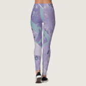 Leggings Origami Chintz (L) Périwinkle Grey Turquoise (Dos)