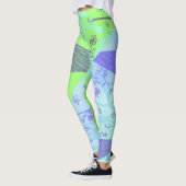 Leggings Origami Chintz (L) Vert Bleu Grad (Gauche)