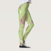 Leggings Origami Chintz (L) Vert Magenta Blanc (Droite)