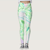 Leggings Origami Chintz (L) Vert Turquoise rose Lilac (Devant)