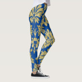Leggings Original mignon fleurs dorées célébration motif (Droite)