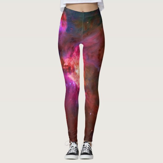 Leggings Orion Nebula et Trapezium Stars exercice spatial (Devant)